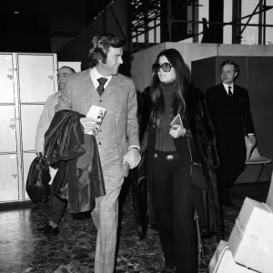 Robert Wagner and Tina Sinatra left Heathrow Airport hand in hand for Los Angeles today Robert Wagner and Tina Sinatra left Heathrow Airport hand in hand for Los Angeles today
