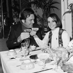 Robert Wagner and Natalie Wood at Singing Bamboo Print, 1972 Robert Wagner and Natalie Wood at Singing Bamboo Print, 1972