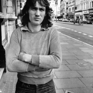 Robin Friday, Cardiff Citys controversial striker leaves the Royal Hotel Robin Friday, Cardiff Citys controversial striker leaves the Royal Hotel