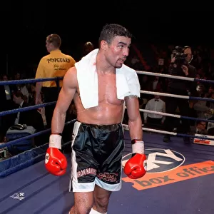 Robin Reid Boxing December 97 Walks around the ring after losing his world