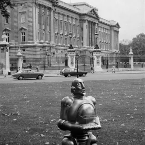 Queen Album Cover Print 1977 Buckingham Palace Robot Queen Album Cover Print 1977 Buckingham Palace Robot