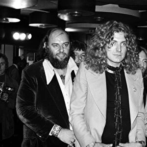 Rock band Led Zeppelin at the UK premier of the concert film