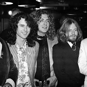 Rock band Led Zeppelin at the UK premier of the concert film
