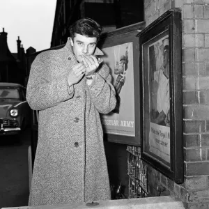 Print of Marty Wilde at Lea Road Medical Centre, 3rd February 1959 Print of Marty Wilde at Lea Road Medical Centre, 3rd February 1959