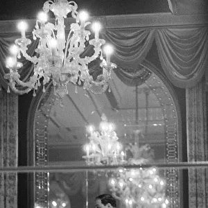 Rocky Marciano January 1962 at The Cafe Royal in London talking to members of
