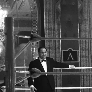 Rocky Marciano January 1962 at The Cafe Royal in London talking to members of Rocky Marciano January 1962 at The Cafe Royal in London talking to members of
