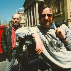 Rod Clements (L) and Alan Hull of Lindisfarne outside the Theatre Royal in Newcastle Rod Clements (L) and Alan Hull of Lindisfarne outside the Theatre Royal in Newcastle