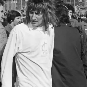 Rod Stewart (in white) playing football in his football team The Goal Diggers Rod Stewart (in white) playing football in his football team The Goal Diggers