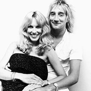 Rod Stewart Rock Singer Songwriter with his wife Alana Stewart dabse