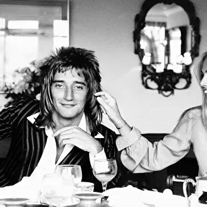 Rod Stewart Singer and Britt Ekland - February 1980 DBASE MSI