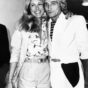 Rod Stewart Print at London Airport with Alina Rod Stewart Print at London Airport with Alina