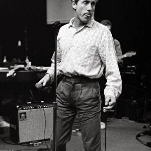 Roger Daltrey former singer of "The Who"- November 1985 Is rehearsing