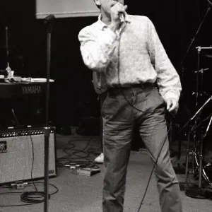 Roger Daltrey former singer of The Who'- November 1985 Is rehearsing Roger Daltrey former singer of The Who'- November 1985 Is rehearsing