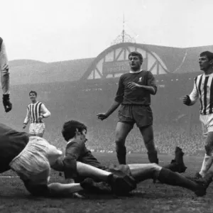 Roger Hunt in action for Liverpool during the match against West Bromwich Albion Roger Hunt in action for Liverpool during the match against West Bromwich Albion