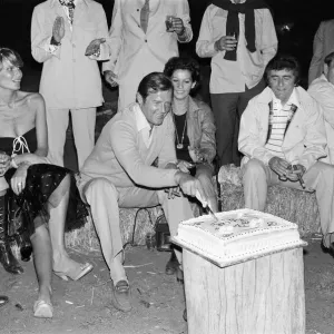 Roger Moore's 50th Birthday Party Print, Tshipise, South Africa Roger Moore's 50th Birthday Party Print, Tshipise, South Africa