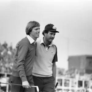 Bill Rogers, 29, from Texas, wins the 1981 Open golf championship at Sandwich, Kent