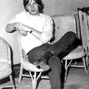 THE ROLLING STONES ARCHIVE Mick Jagger sitting backstage, 21 September 1964