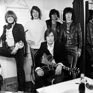 Rolling Stones backstage at the NME Poll Winners Concert on 12th May 1968