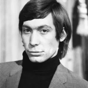 The Rolling Stones band member Charlie Watts at a press conference in the Astor Hotel The Rolling Stones band member Charlie Watts at a press conference in the Astor Hotel