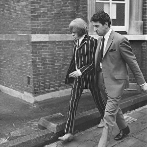The Rolling Stones. Brian Jones leaves court after appearing on drugs charges y2k