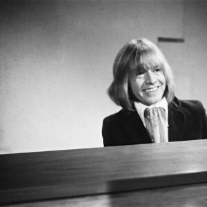Rolling Stones: Brian Jones at the piano during rehearsals at the Wembley Park Studios