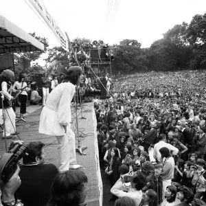 Rolling Stones concert in Hyde Park, London 5th July 1969 Rolling Stones concert in Hyde Park, London 5th July 1969