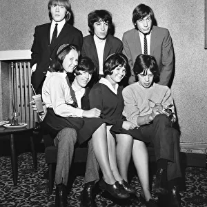 Rolling Stones fans Alison Anderson and Elizabeth Sayers seen here with the band