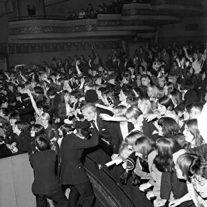 Rolling Stones fans at Apollo Theatre Manchester. 28 September 1966 during their tour