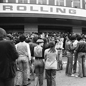 Rolling Stones fans outside Earls Court, London, SW7. 23rd May 1976