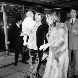 Rolling Stones guitarist Keith Richards at Heathrow airport met by Anita Pallenberg Rolling Stones guitarist Keith Richards at Heathrow airport met by Anita Pallenberg