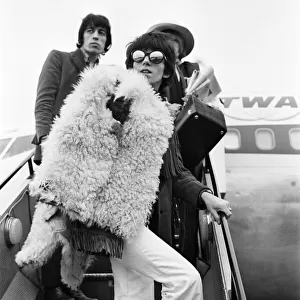 The Rolling Stones leaving Heathrow Airport, London for New York on Thursday 12 January
