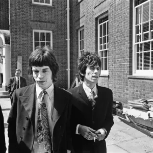 Rolling Stones Arrival at Chichester Court Print 10th May 1967
