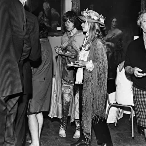 Rolling Stones: Mick Jagger and Marianne Faithful during a weekend trip to Dublin where