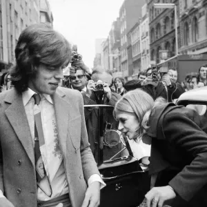Rolling Stones: Mick Jagger and Marianne Faithful at Marlborough Street Magistrates Court Rolling Stones: Mick Jagger and Marianne Faithful at Marlborough Street Magistrates Court