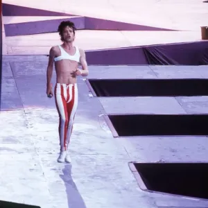 The Rolling Stones, Mick Jagger at Wembley Stadium June 1982 The Rolling Stones, Mick Jagger at Wembley Stadium June 1982