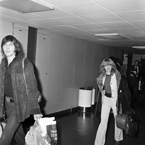 Rolling Stones and Patti Boyd (Ronnie Wood guitarist). November 1973 73-9286-010