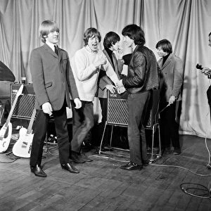 Rolling Stones before their performance at the ABC Theatre in Belfast 6th January 1965