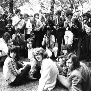Rolling Stones Print - Mick Taylor Joins Hyde Park 1969 Rolling Stones Print - Mick Taylor Joins Hyde Park 1969