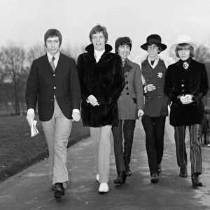 The Rolling Stones pictured in Green Park London for a press conference prior to their