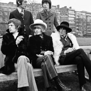 The Rolling Stones pictured in Green Park London for a press conference prior to their The Rolling Stones pictured in Green Park London for a press conference prior to their