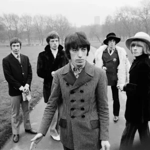 The Rolling Stones pictured in Green Park London for a press conference prior to their