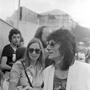 Rolling Stones: Ronnie Wood at Knebworth Pop Festival for a special appearance with