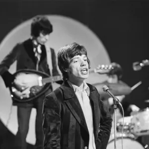 The Rolling Stones seen here in rehearsal for the Eamonn Andrews Show at the television The Rolling Stones seen here in rehearsal for the Eamonn Andrews Show at the television