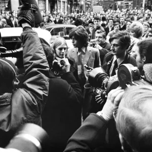 Rolling Stones singer Mick Jagger and Marianne Faithful at Marlborough Street Magistrates Rolling Stones singer Mick Jagger and Marianne Faithful at Marlborough Street Magistrates