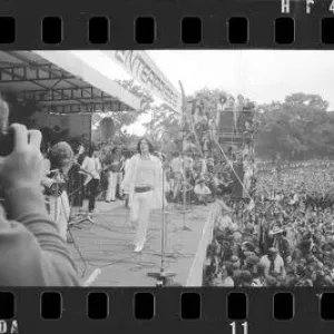Rolling Stones on stage in concert at Hyde Park 5th July 1969 Rolling Stones on stage in concert at Hyde Park 5th July 1969