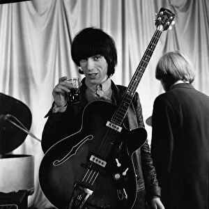 Rolling Stones: Bill Wyman before their performance at the ABC Theatre in Belfast 6th