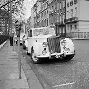 The Rolls Royce belonging to British airline entrepreneur Freddie Laker with number plate