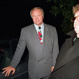 Ron Atkinson outside his Barnt Green home, after the shock announcement of his sacking