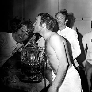 Ron Harris & David Webb celebrate win over Leeds 1970 in FA cup final replay with