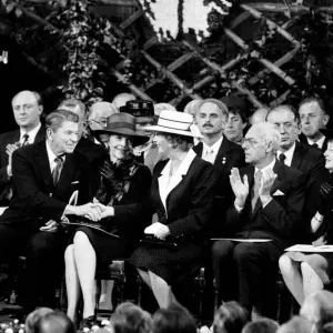Ronald Reagan, US President and Margaret Thatcher at the Guildhall Ronald Reagan, US President and Margaret Thatcher at the Guildhall